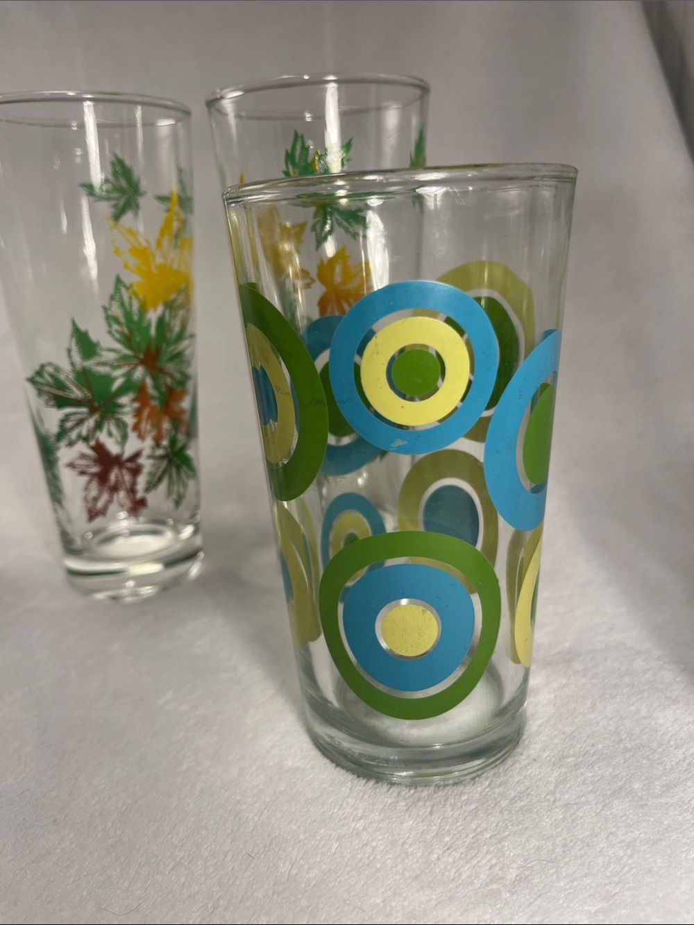 Vintage Mid Century Modern Glass Tumblers Set of 5 - Picture 8 of 10